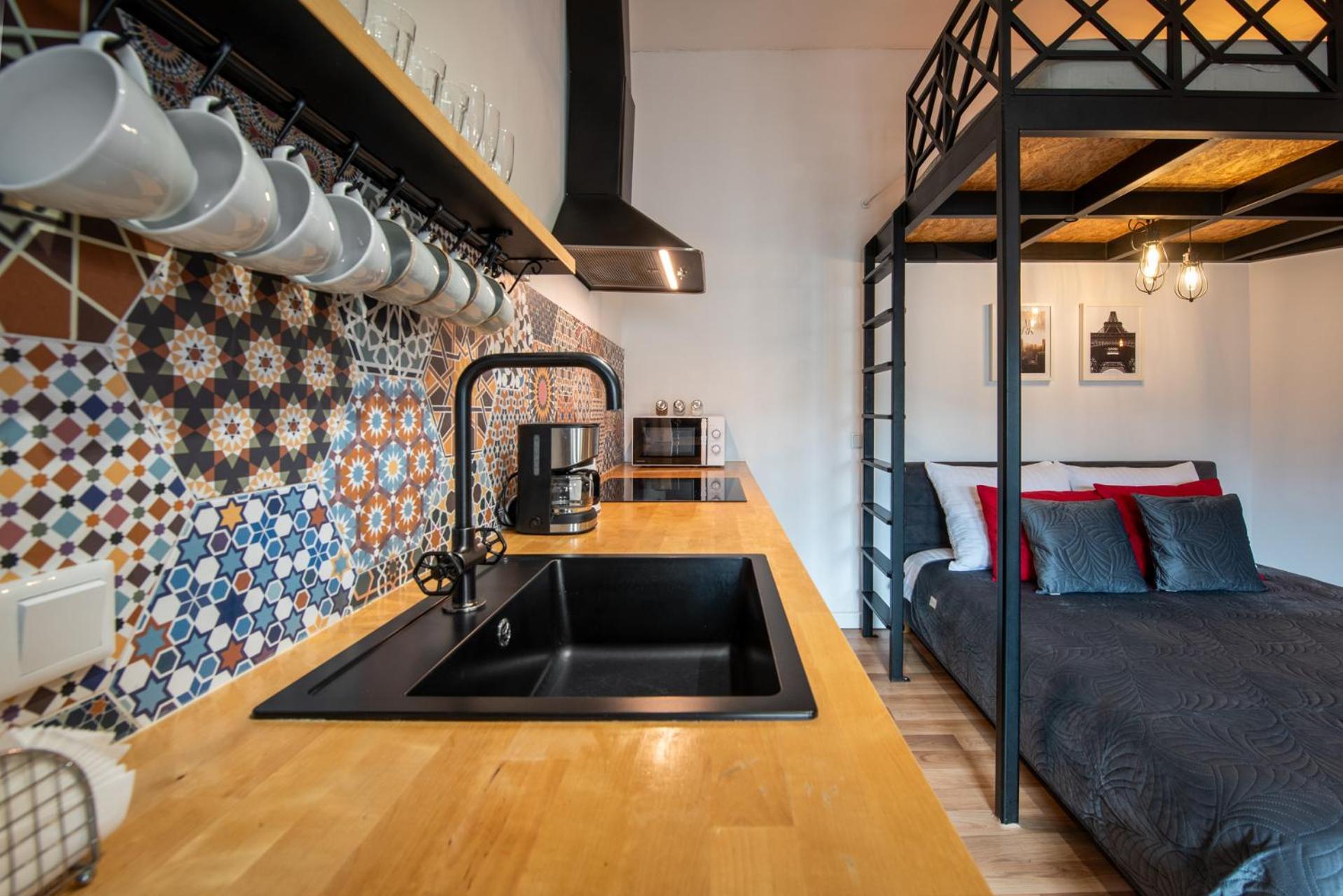 Modern Apartment Arizona Studio Old Town Dietla Balcony Красков Екстериор снимка